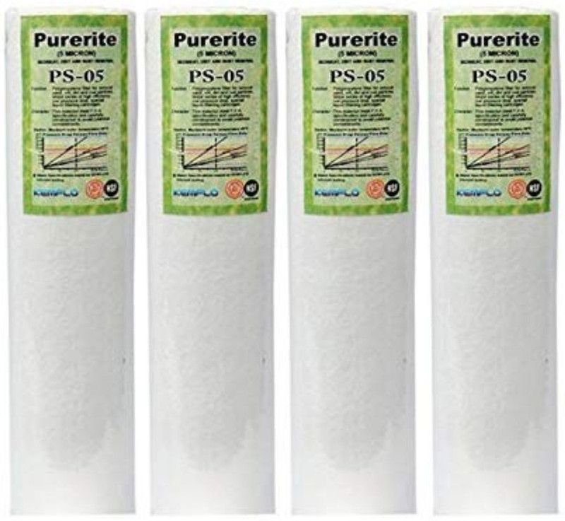 LEXUS AQUAFRESH 4 Pcs Kemflo Original Pp Spun Filter 10 Inch Cartridge For Ro Water Purifiers Solid Filter Cartridge  (0.005, Pack of 4)
