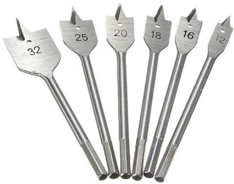 DIY Crafts 6 PCS Flat Drill Hex Shank Wood