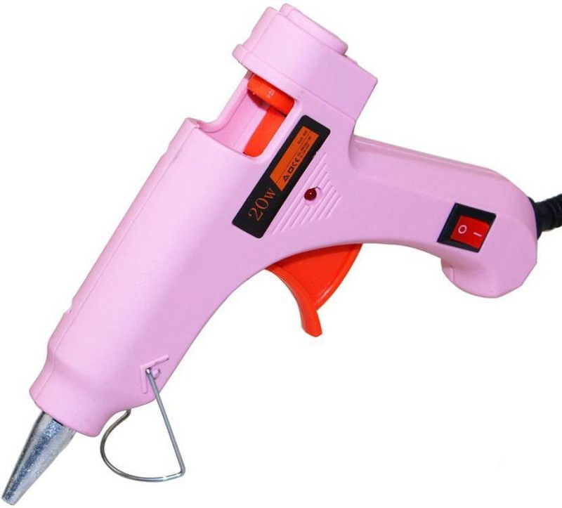 FADMAN glun Pink mini 20W On Off Switch And Indicator With 8 Hot Melt Glue Sticks Standard Temperature Corded Glue Gun (7 mm) Standard Temperature Corded Glue Gun  (7 mm)