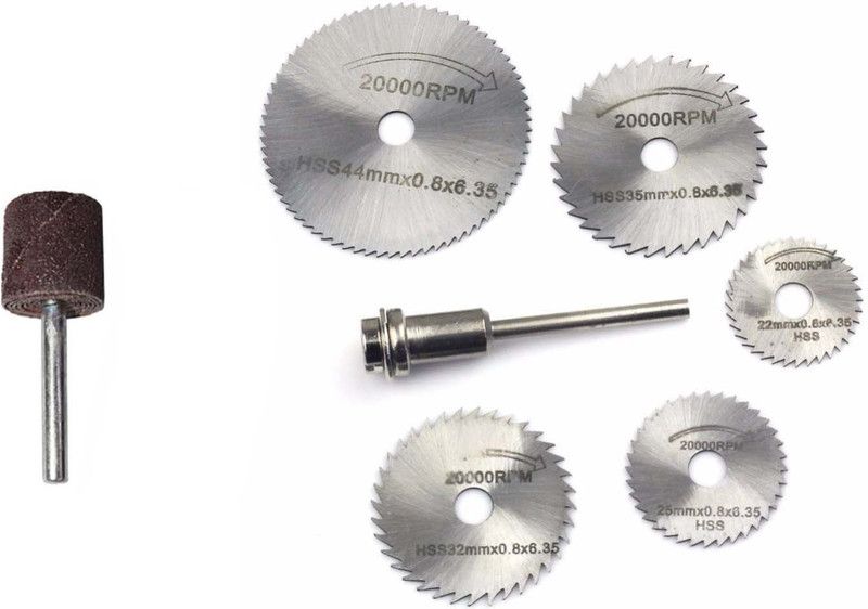 STAR 6pc HSS Circular Saw Blade Set For Metal & Dremel Rotary for Wood Aluminum Cutting Rotary tool
