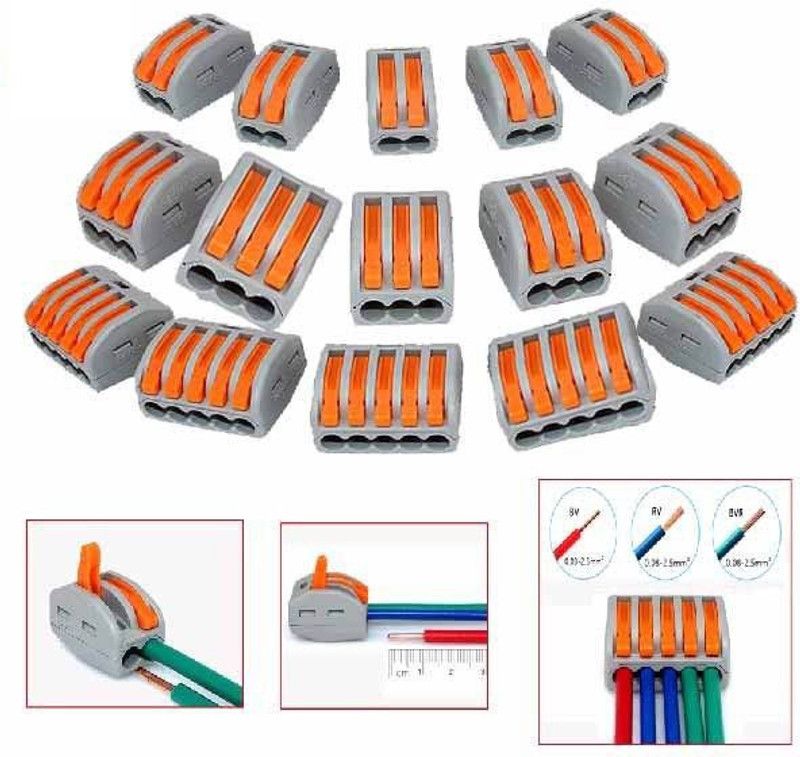 DIY Crafts Terminal Electrc Cable Connector Spring Lever Terminal Block Electrc Cable Connector