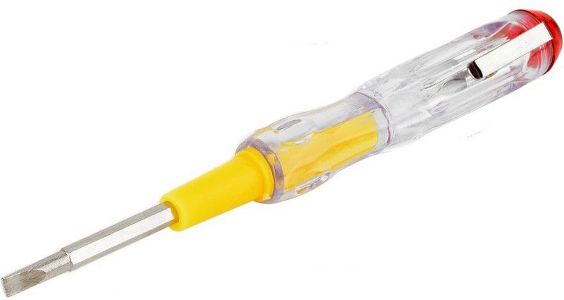 FIXKIT Electrical Voltage Line Tester Pocket Pen 100-500V with Neon Bulb Analog Voltage Tester