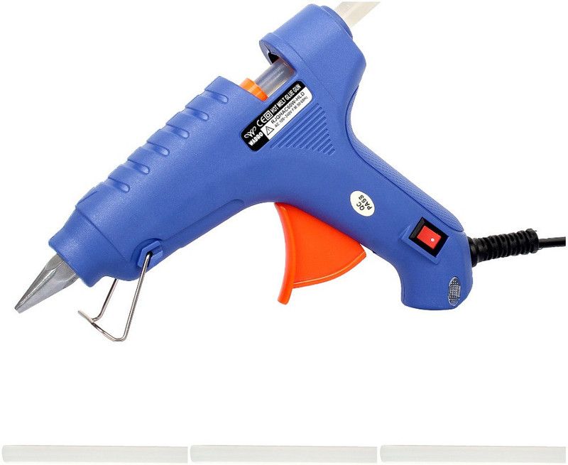 Wadro Blue 60W With 3 White Milky Sticks High Temperature Corded Glue Gun  (11 mm)