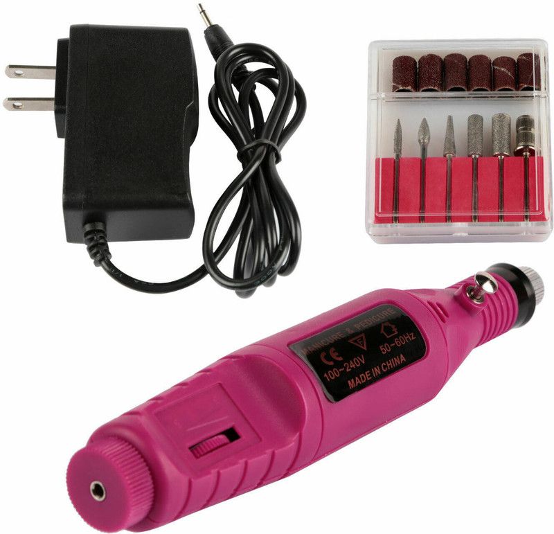 ATOZTOOLS 1 Set Professional Electric Nail Drill Machine Manicure Machine Pedicure Drill Set Ceramic Nail File (Voltage: 110V~240V) Rotary Bit Set  (6 Bits)