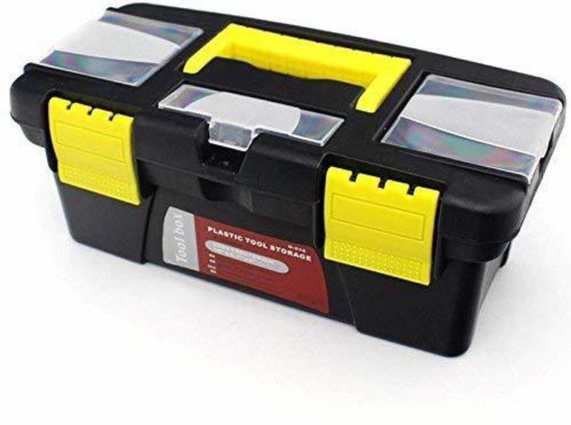OVIOL Hardware Tool Storage Box Two Compartment Organized Tools Screwdriver, Wrench & Stationary Storage Box  (Multicolor)