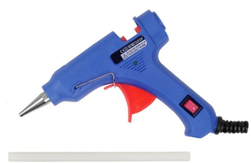 FADMAN BLUE MINI 20W 20 WATT (ON OFF SWITCH & INDICATOR) HOT MELT GUN WITH ONLY 1 GLUE STICK Standard Temperature Corded Glue Gun  (7 mm)