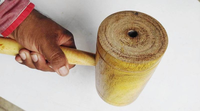 greengrow Wooden Mallet Hammer Wood Polished_01 Wooden Handle Mallet  (Wooden Mallet)