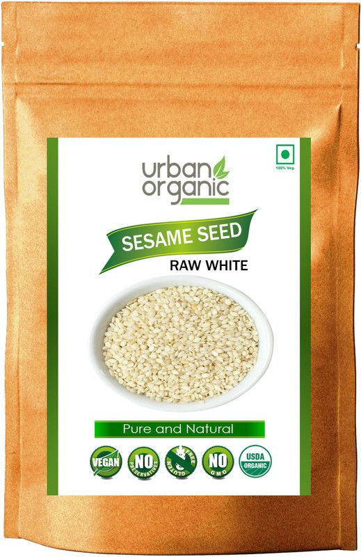 Urban Organic Sesame Seeds / White till 500 gram Pack Seed  (500 per packet)