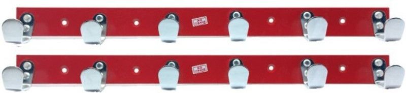 Umar Craft Stainless Steel 6 Pin (Pack of 2) Bathroom Cloth Hooks Hanger Hook Rail 6  (Pack of 2)