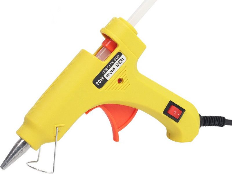 FADMAN YELLOW MINI 20 WATT HOT MELT GLUE GUN WITH ON OFF SWITCH AND INDICATOR Standard Temperature Corded Glue Gun  (7 mm)