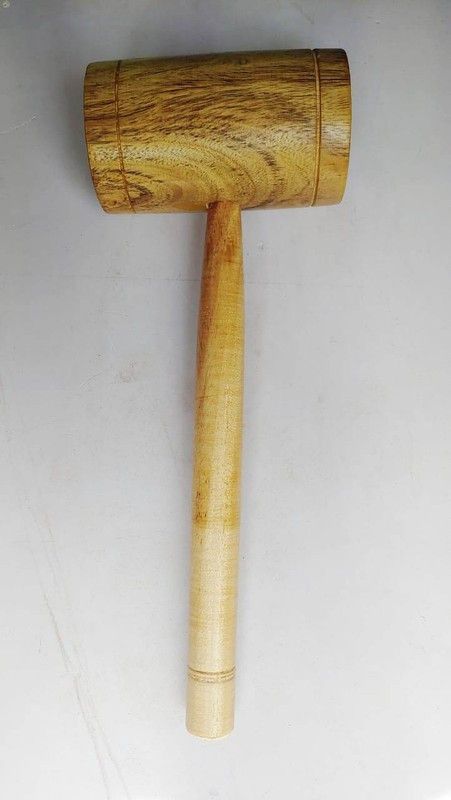 aaryason Wooden Mallet Hammer Wood Polished_04 Wooden Handle Mallet  (Wooden Mallet)