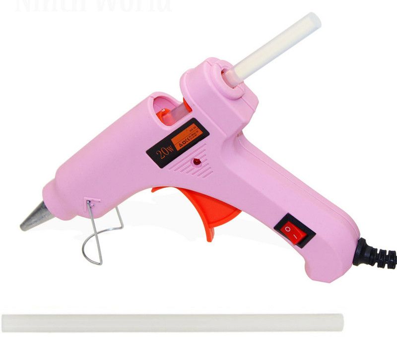 FADMAN PINK MINI 20 WATT HOT MELT GLUE GUN AND ON OFF SWITCH AND INDICATOR WITH ONLY 1 STICKS Standard Temperature Corded Glue Gun  (7 mm)