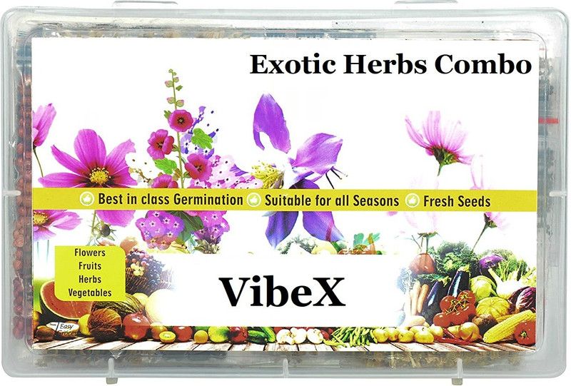 VibeX 20-Varieties-Exotic Herbs Combo Seed  (700 per packet)
