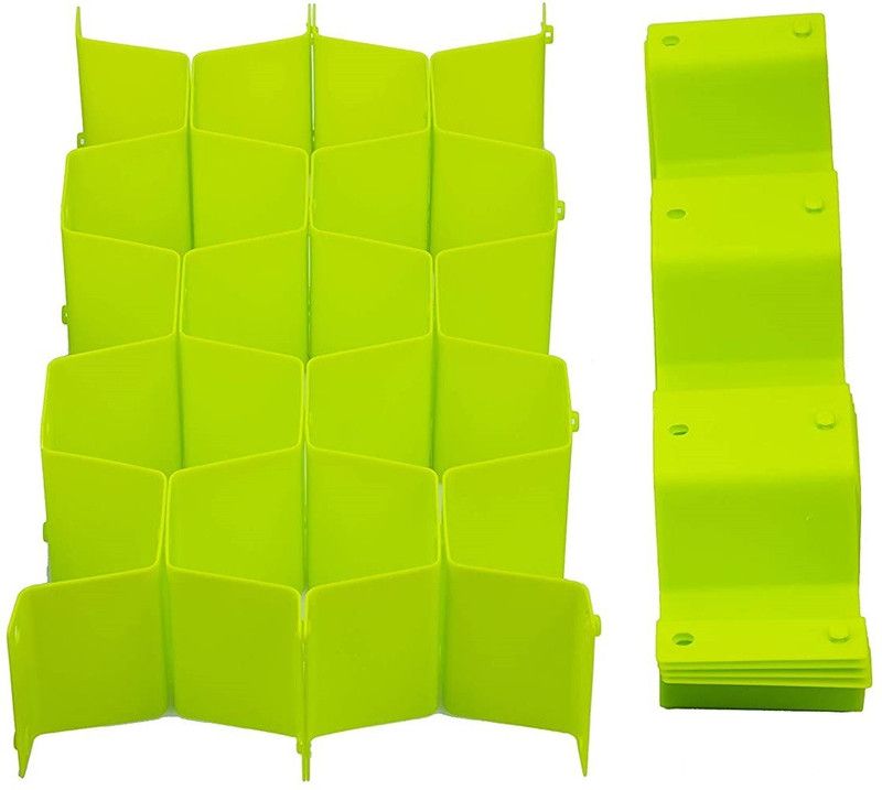 Connectwide Shelf Organizers  (Green, Plastic)