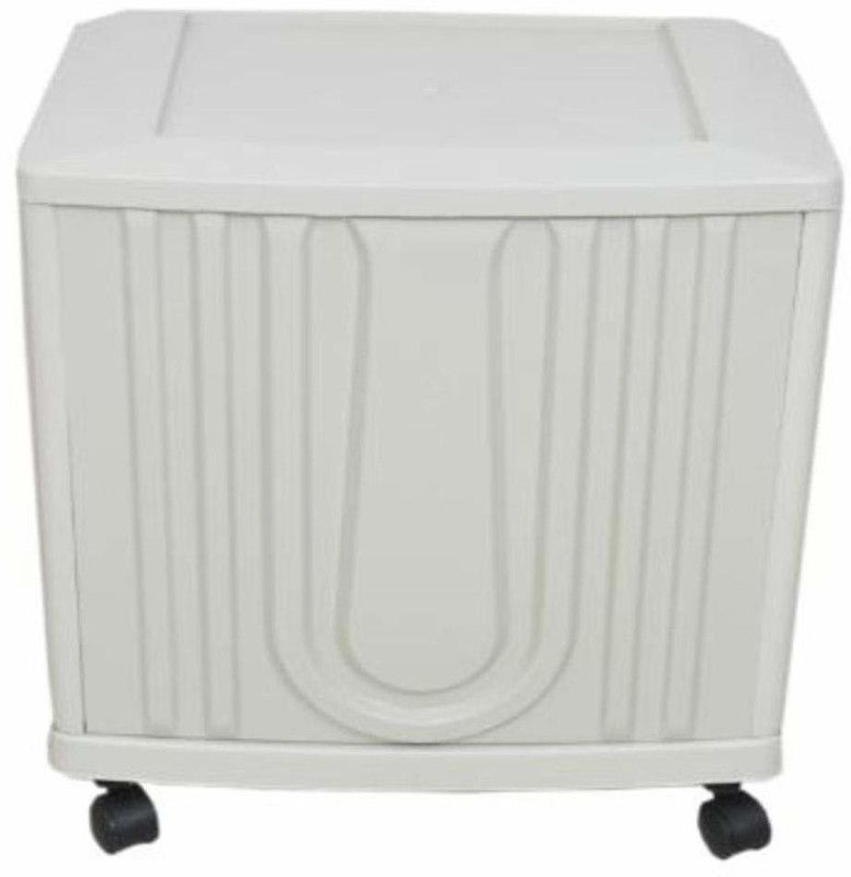 Gopika MOD_AS_SIMPLE_SINGLE_WHITE Trolley for Inverter and Battery  (White)