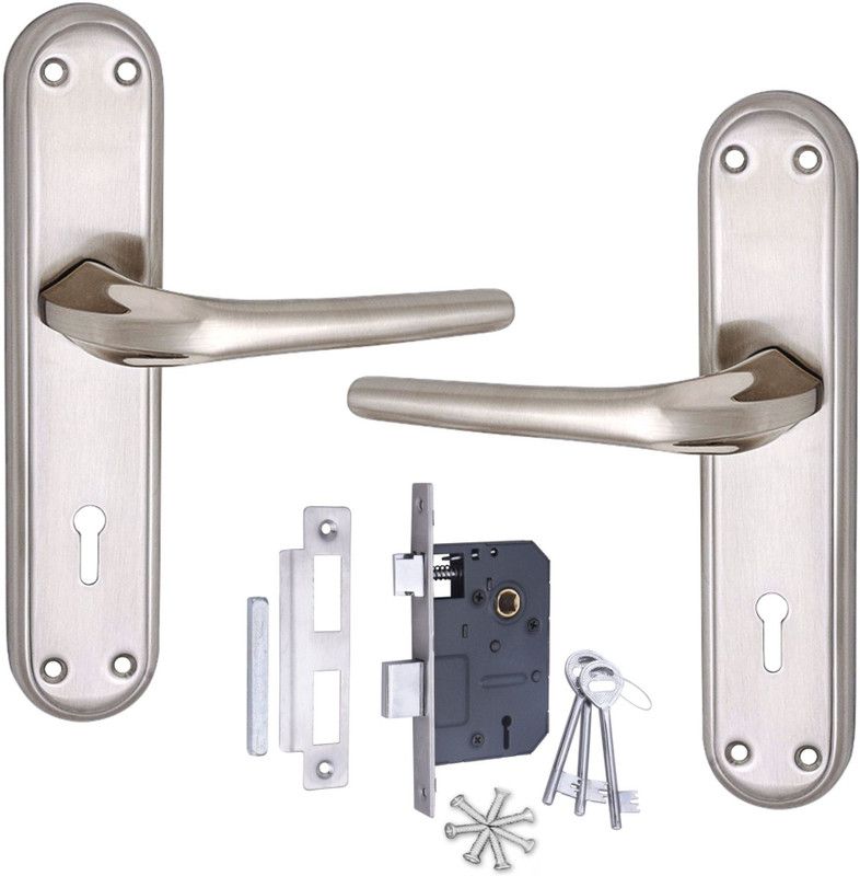 ZERO ERROR Stainless Steel Matte Handlesets  (Silver)