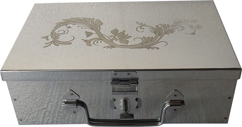 GvanyS Safe Locker Storage Boxes For Cash,Jewelry Box 9 inch With Laser Print Design Cash Box  (1 Compartments)