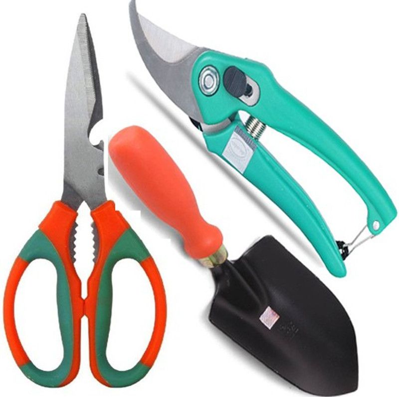 Laddu Gopal Garden Scissor , Shovel and Cutter With Lock (Set Of 3) Garden Tool Kit  (3 Tools)
