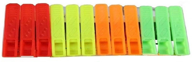DP COLLECTION Cloth Clip Pack of 12 Plastic Cloth Clips  (Multicolor Pack of 12)
