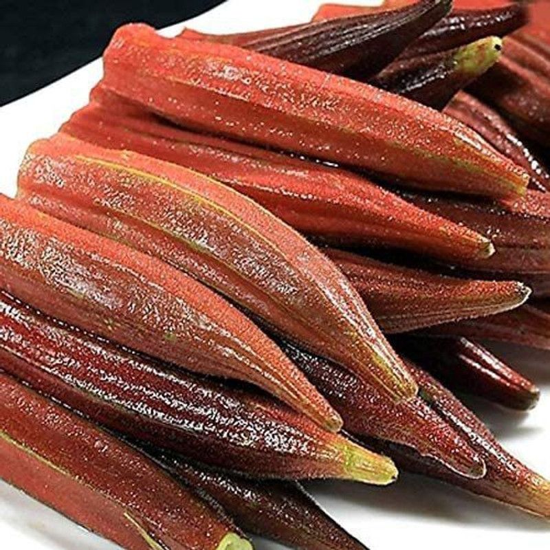 WILLVINE Rare Red Okra Seeds Gumbo Organic Vegetable Seed  (150 per packet)