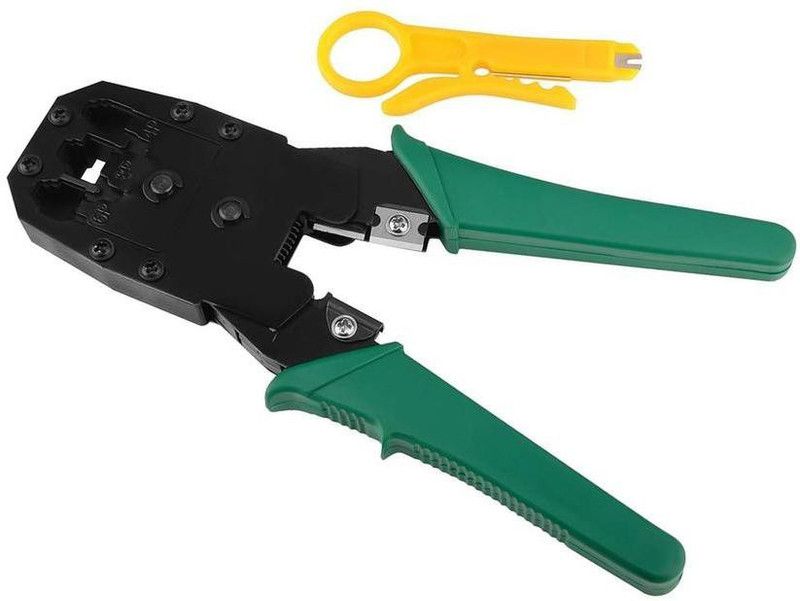 GSK RJ45, RJ11 CAT5e/CAT6 LAN Cutter with Cable Cutter Crimping Tool Manual Crimper