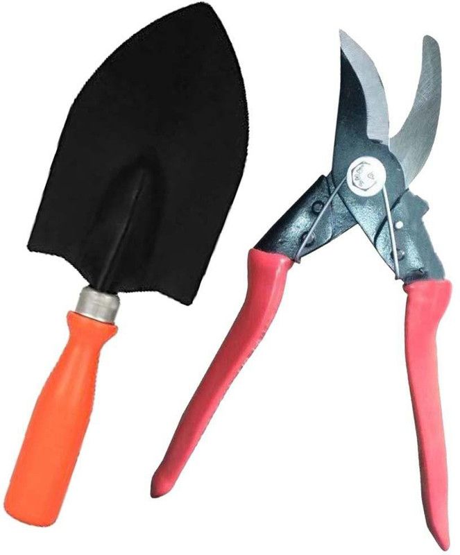 aaryason Gardening Hand Big Trowel with German Style cutter Garden Tool Kit  (2 Tools)