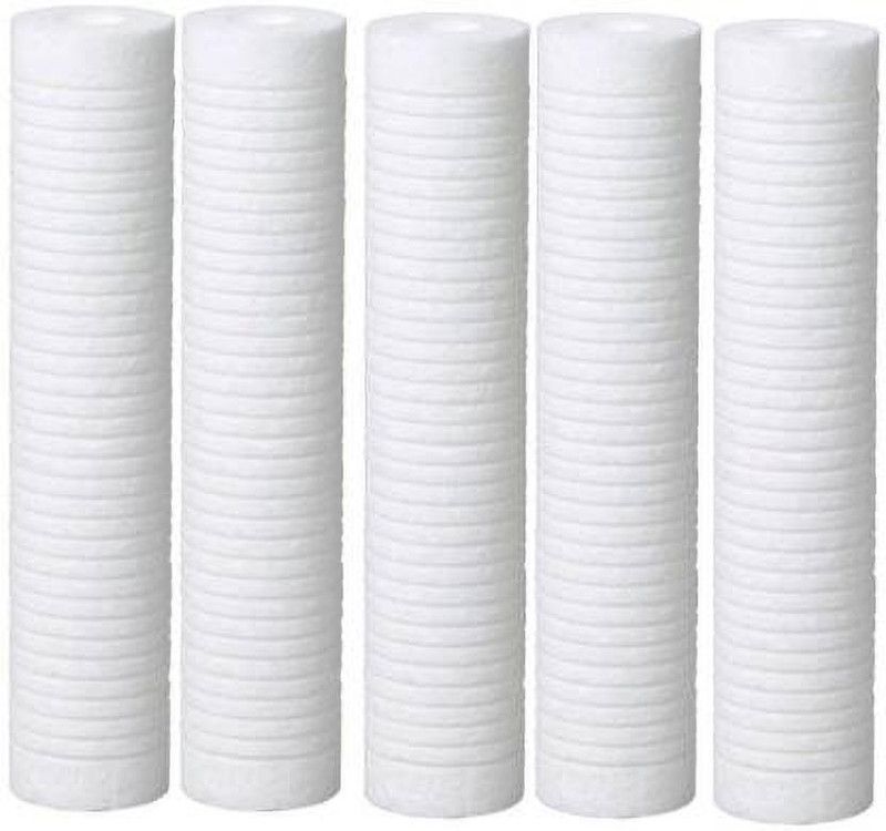 Aqua lite 4pc 10inch Candle Prefilter Inline PP Spun Sand Dust Dirt Remove Filter 5 Micron for Aqua RO UV UF Water Purifiers Solid Filter Cartridge  (0.5, Pack of 5)