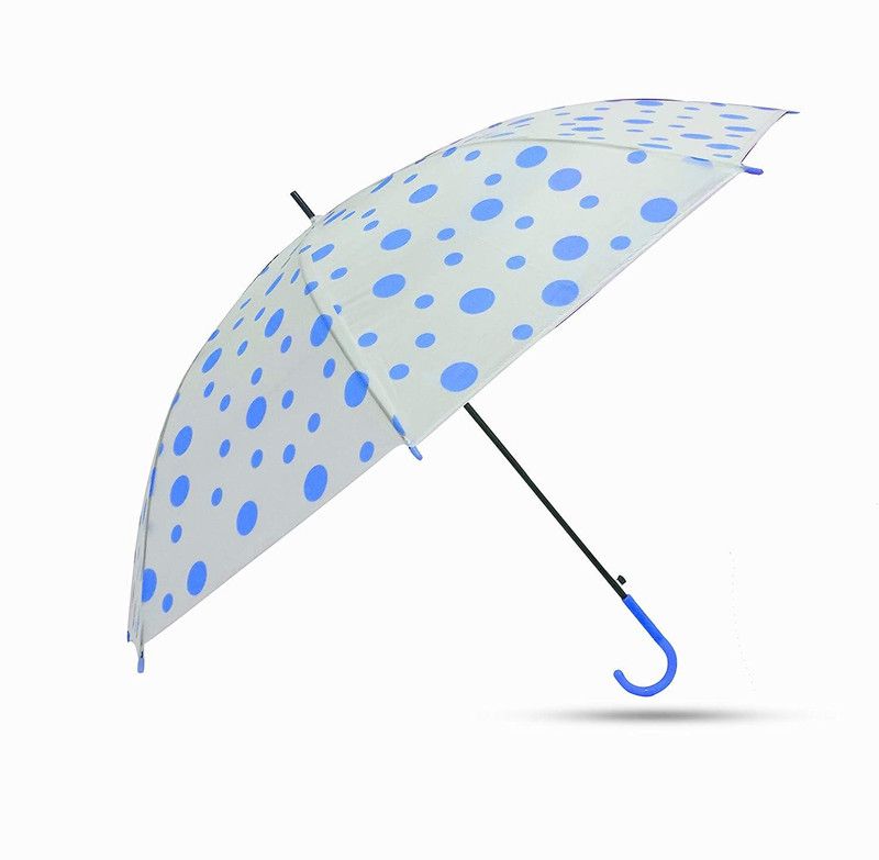 Polka Dot Pattern Folding Umbrella for Kids and Adults Umbrella  (Blue)