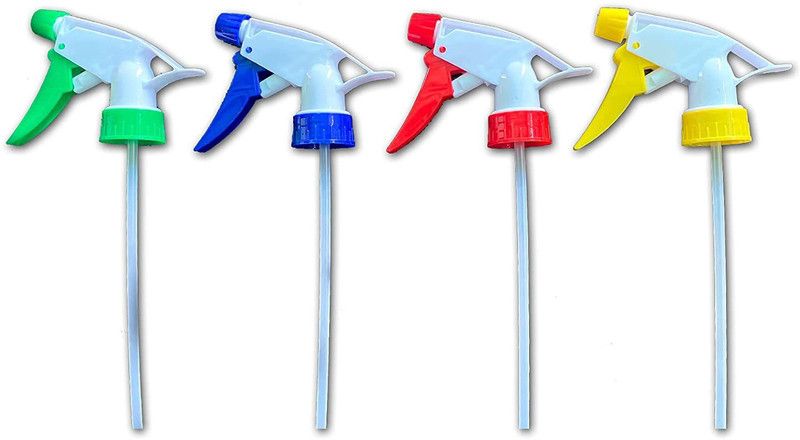 SJArtAndCraft Plastic Water Spray Nozzle Trigger for Bottle | Spray Gun | Sprayer | Spray for Bottle | Pack of 4 2 L Tank Sprayer  (Pack of 4)