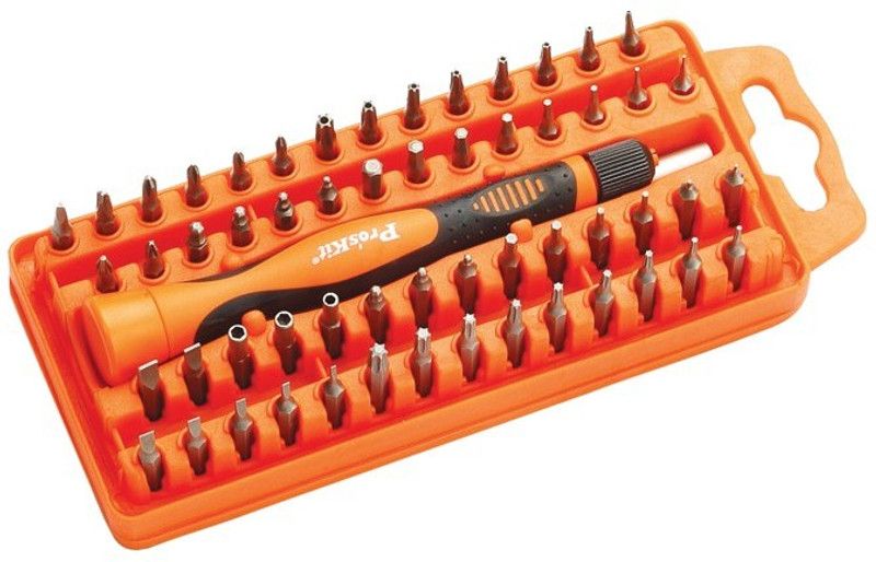 Proskit SD-9808N 58-Piece Electronics Screwdriver Set Screwdriver Bit Set  (Pack of 58)