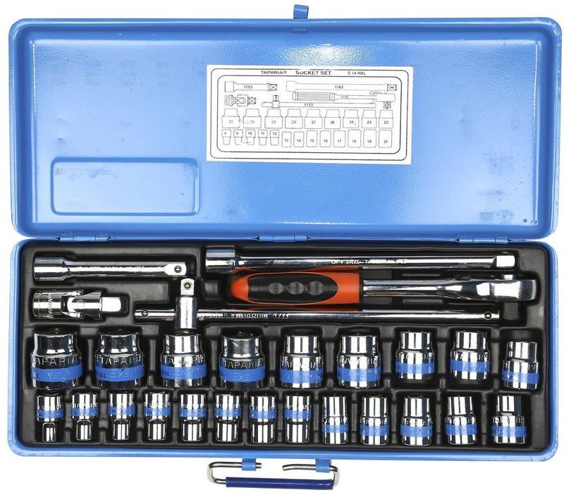 TAPARIA S-11 MXL 1/2" Bi-hexogonal Socket Set  (Pack of 27)