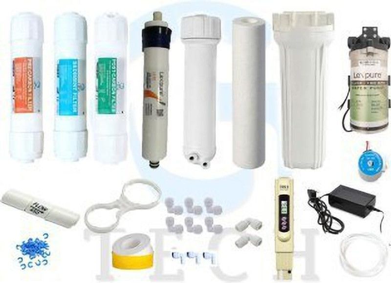 colorsole MG WATER SOLUTION G-Tech Inline Kit LX Membrane Pump 100GPD RO Replacement Service kit for RO Water Pu... Pleated Filter Cartridge  (0.2, Pack of 1)