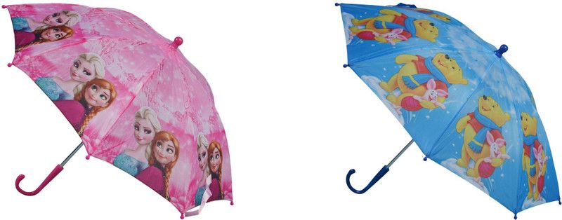 AutoVHPR Set of 2 Small Cute Style Z Cartoon Print Umbrella for Small Children Umbrella  (Multicolor)