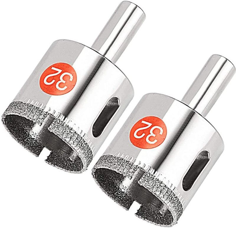 uptoak 2pcs 32mm Diamond Drill Bit Hole Saw for Tile Glass Marble Granite
