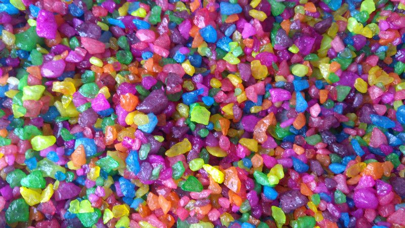 MODERNGARDEN MG0002 Engraved Asymmetrical Crystal Stone  (Multicolor 1 kg)