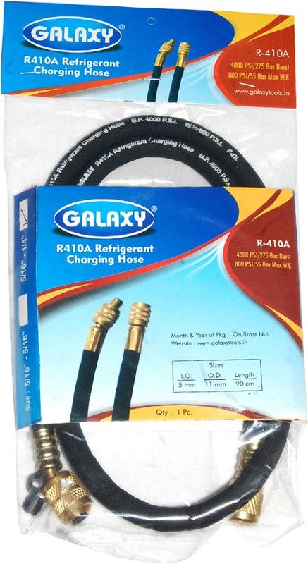 GALAXY R410A 180cm R32 High Pressure 6' Charging Line Hose Pipe  (1.8 m)