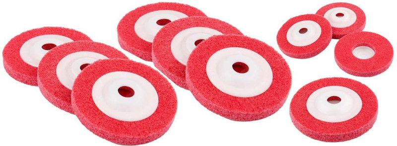 Digital Craft Non Woven Polishing Wheels For Metal Stainless Steel Polish And Rust Removal And Red Color Angle Grinder Tool Angle Grinder  (100 mm Wheel Diameter)