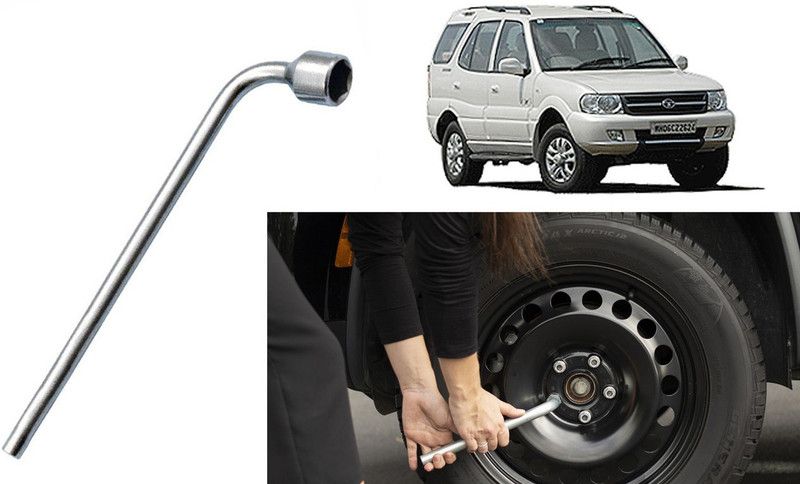 Auto Kite SW2U161 19mm Metal L-Shaped Car Wheel Nut Spanner Wrench for Safi Store 19mm Metal L-Shaped Car Wheel Nut Spanner Wrench Single Sided L Type Wrench  (Pack of 1)
