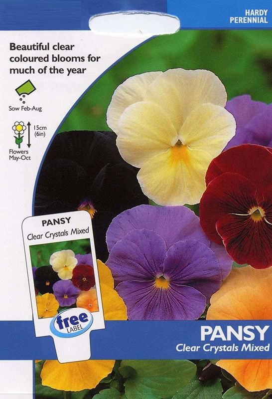 CYBEXIS Flower - Pansy Clear Crystals Mixed Seed  (1 g)