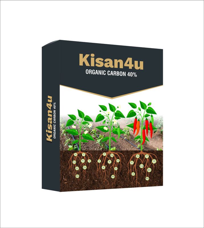 Kisan4u Organic Carbon 40% Plant Fertilizer used in farms Fertilizer, Manure  (0.1 kg, Powder)