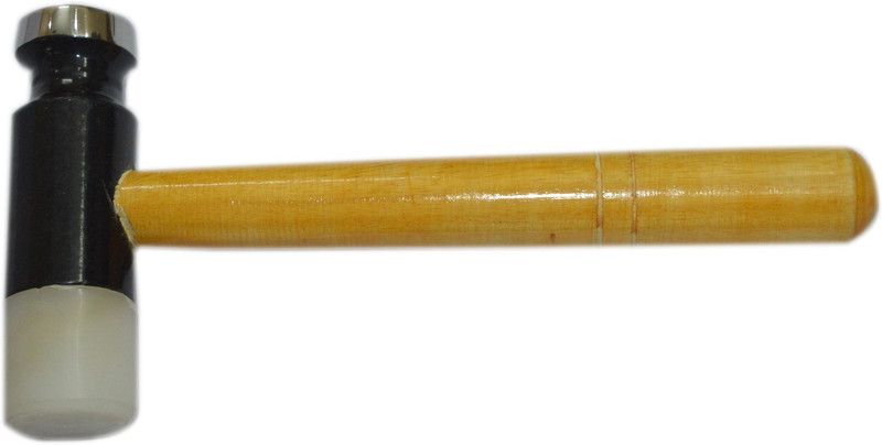 Luxuro Mini Hammer With 5” Wooden Handle (One Side Dome Head & One Side Detachable Nylon Head) Speciality Hammer
