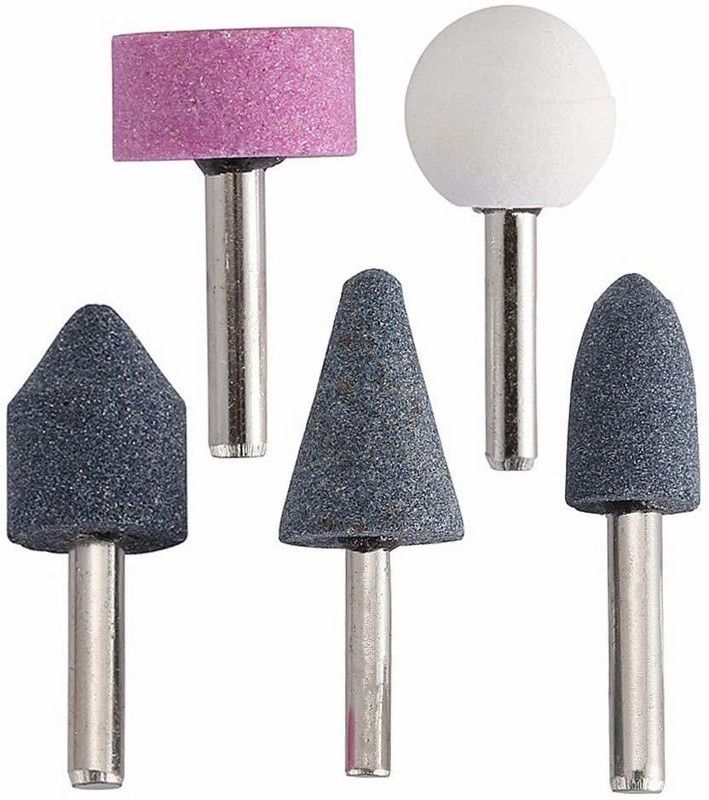 SEE INSIDE mounted_stone Shank Abrasive Mounted Stone Rotary 5Pcs Rotary Bit Set  (5 Bits)