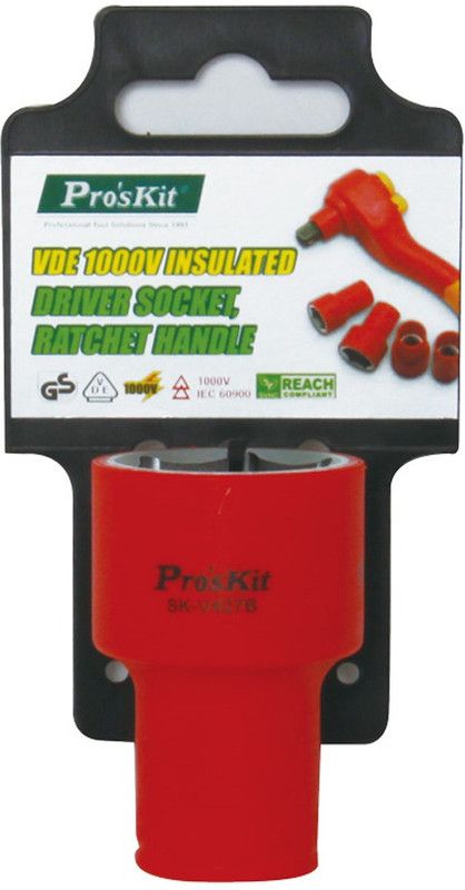 Proskit 1000V Insulated 1/2" Drive Socket 14mm Socket Set  (Pack of 1)