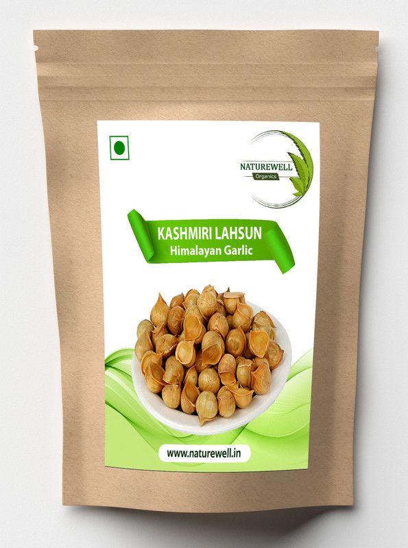 Naturewell Organic Kashmiri Garlic | Himalayan Garlic, Kashmiri Lahsun | Himalayan Single Clove Garlic, from The Land of Kashmir Valley 150 gram Pack Seed  (150 per packet)