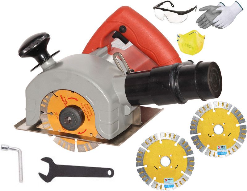 Digital Craft Grooving Electric double-edged wall chaser cutting machine hydropower installation wall slotting machine Handheld Tile Cutter  (1600 W)