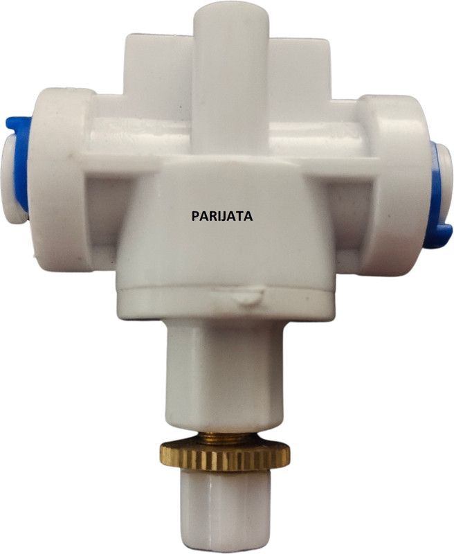 Parijata TDS Controller valve 1/4 inch for domestic ro purifier | Pushfit connector 1/4 inch | TDS adjuster for all kinds of water purifier | Screw type tds adjuster Hose Connector