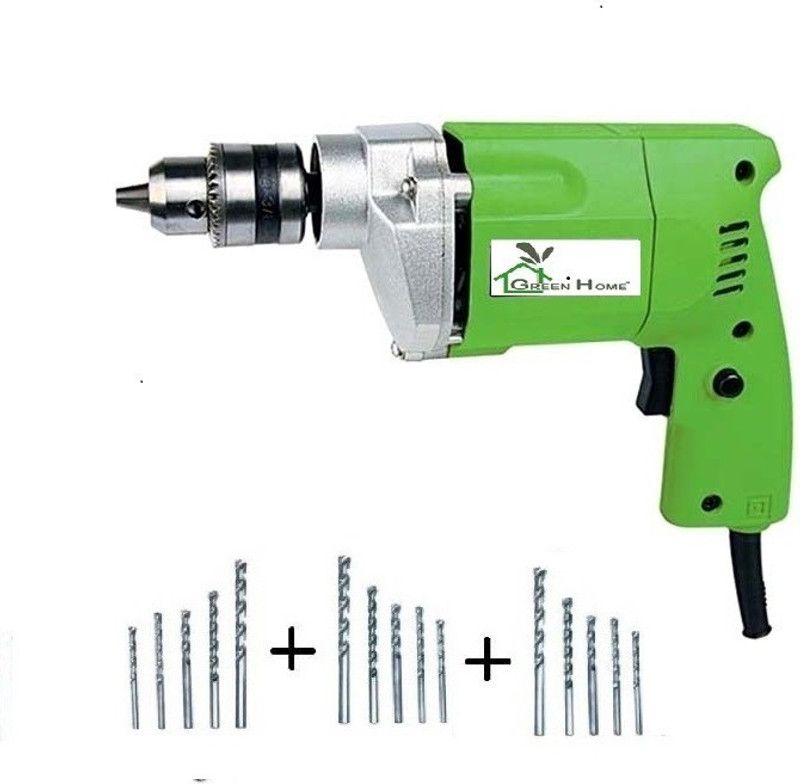 GREEN HOME Power Drill Pistol Grip/Multicolour/10mm/300watt/230v/2600 rpm/6 month warranty/ GHPDM0699/10mm Pistol Grip Drill  (10 mm Chuck Size)