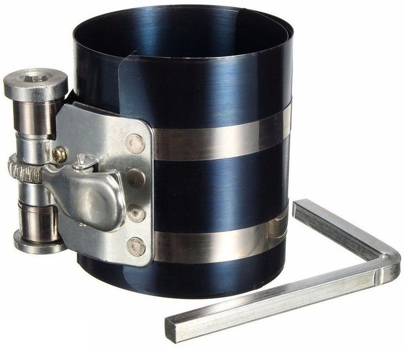 DUMDAAR 4 inch Band Ratchet Installer Tool Car Engine Piston Ring Compressor 4-175mm Lever Tool  (5 cm)