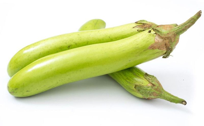 Paudha Brinjal Long Green Seed  (15 per packet)