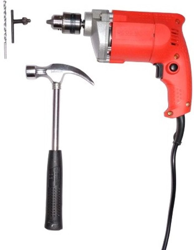 Flymoon 10mm Electric Drill Machine with Masonry bit for drilling with hammer Pistol Grip Drill  (10 mm Chuck Size)